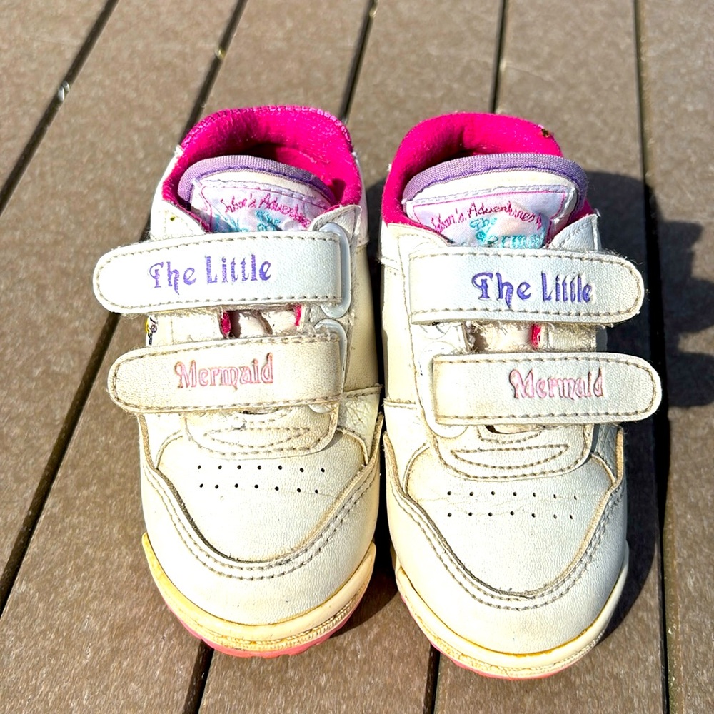 Vintage 1990s Disney The Little Mermaid Kids Shoes‎ Sneakers Kids Size 6